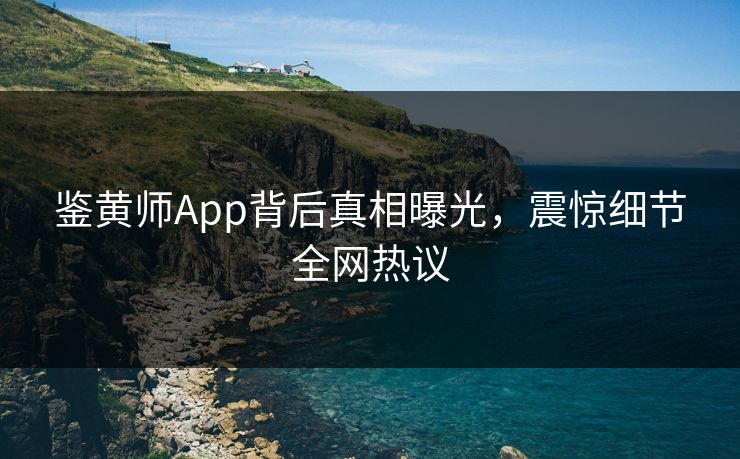 鉴黄师App背后真相曝光，震惊细节全网热议