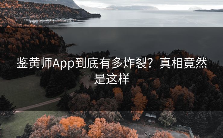 鉴黄师App到底有多炸裂？真相竟然是这样