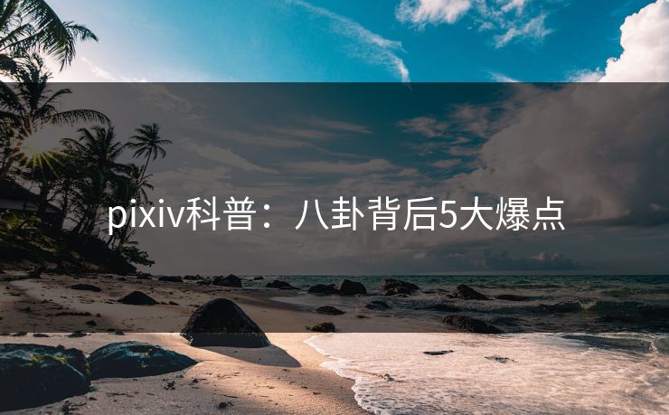 pixiv科普：八卦背后5大爆点