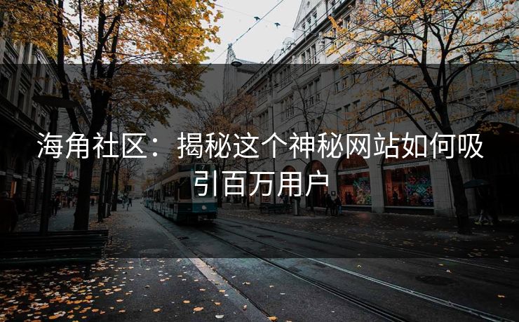 海角社区:揭秘这个神秘网站如何吸引百万用户 海角社区:揭秘这个神秘网站如何吸引百万用户